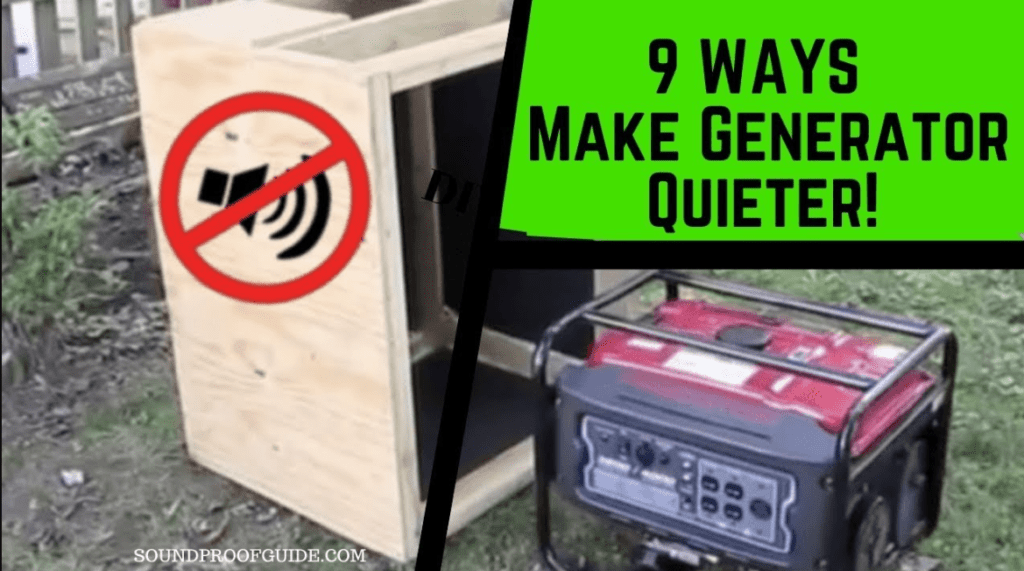 How to make a generator quiet in rv