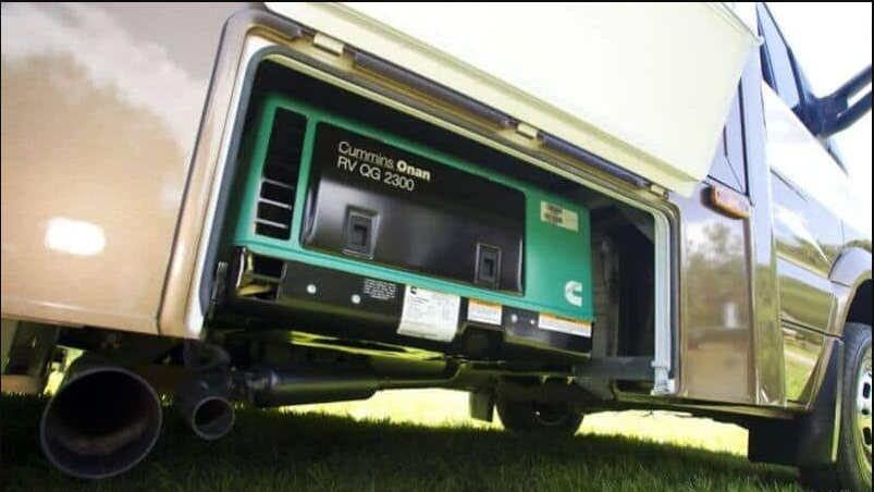 Can you run generator while driving rv