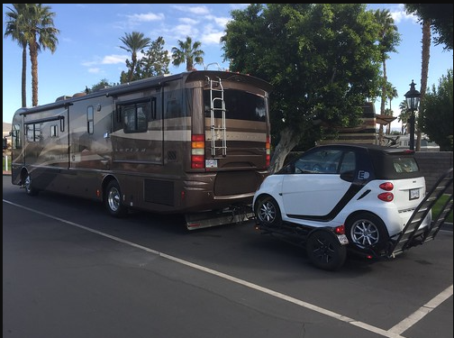 Can You Tow a Tesla Behind an RV